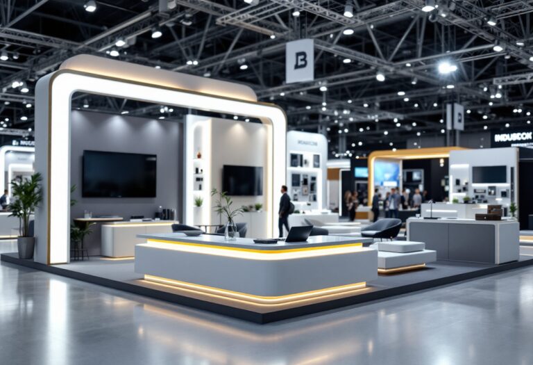 Stand della fiera A&T con tecnologie innovative a Torino